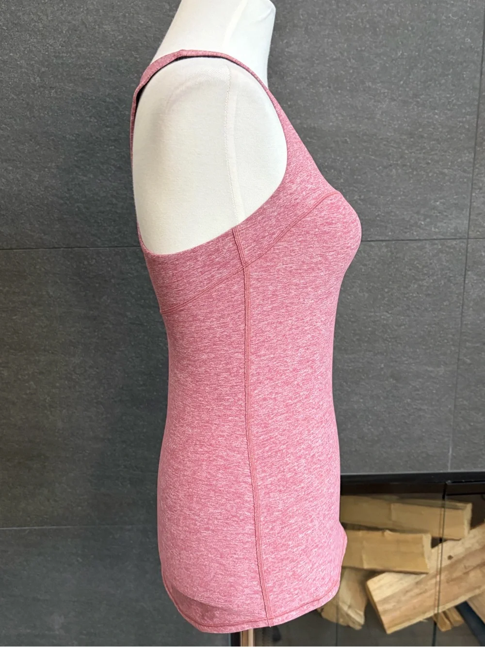 Lululemon Pink Heathered Racerback Tank - Picture 4 of 9